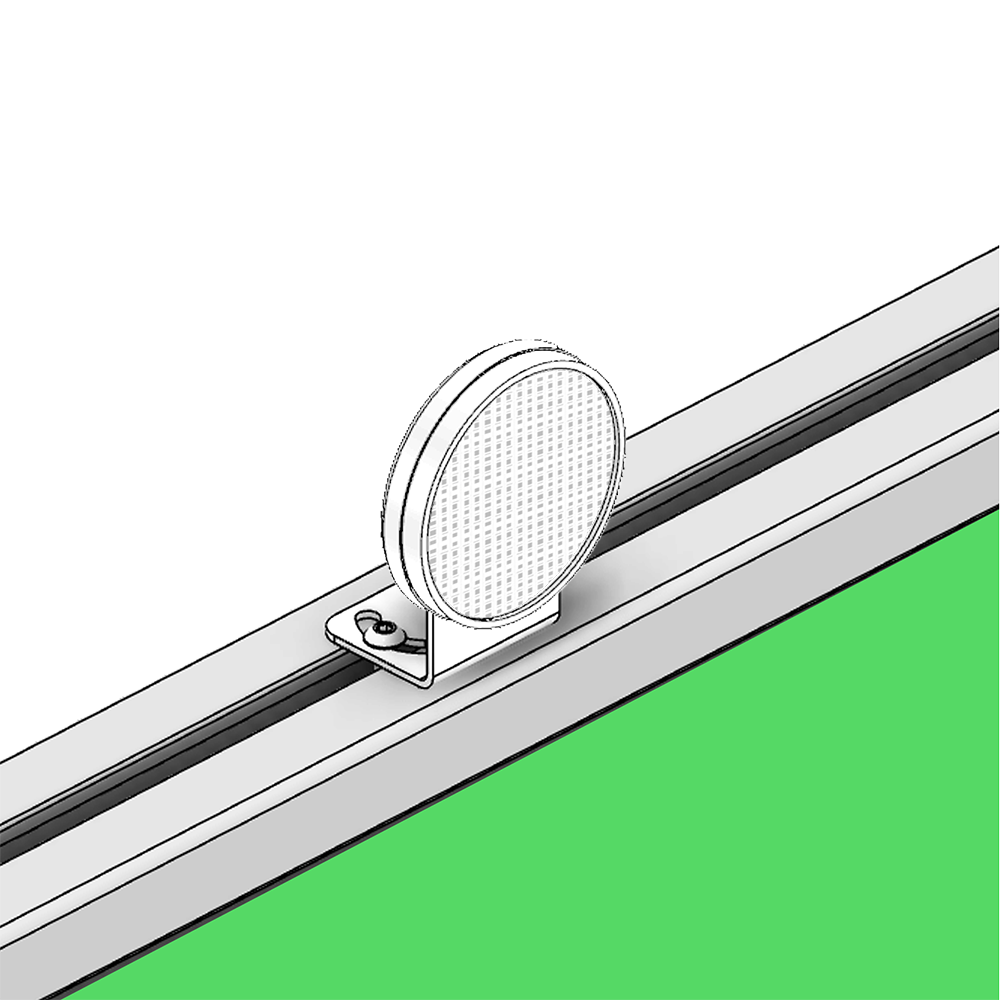 66-205-3 MODULAR SOLUTIONS BRACKET<BR>30 SERIES REFLECTOR HOLDER FOR SENSORS W/ HARDWARE